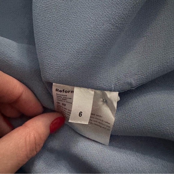 COPY - Reformation Blue Floral Midi Dress - Picture 4 of 8